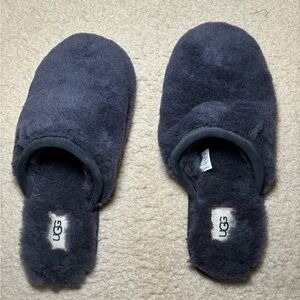 UGG Australia Womens Fluffette Mule Slipper Gray Wool Slip On Flat never worn